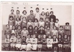 ECOLE DU MUSEE FILLES 1951 CE2